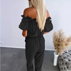 Chicme Elegant Off-Shoulder Black Jumpsuit